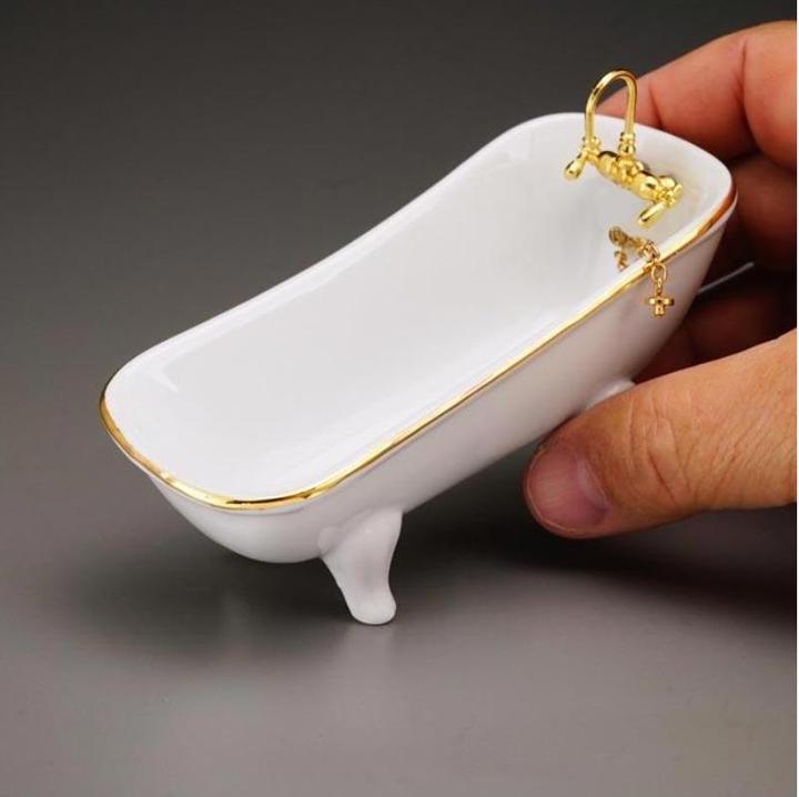 Immagine prodotto Reutter 001.767/1 - Vasca da bagno, bianca, in miniatura