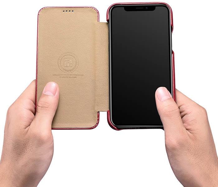 Produktbild iCarer Lederhülle mit Klappe (Apple iPhone 11 Pro Max)