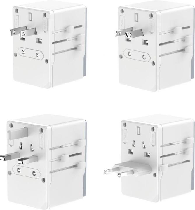 Produktbild Dudao A65Pro Universal Travel Adapter White