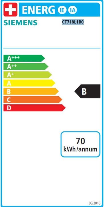 Energielabel Siemens "CT718L1B0 (EU-stekker)