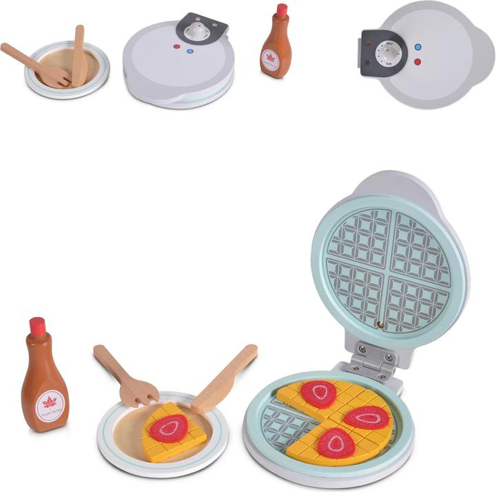 Moni Spielzeug Waffeleisen Holz 4334