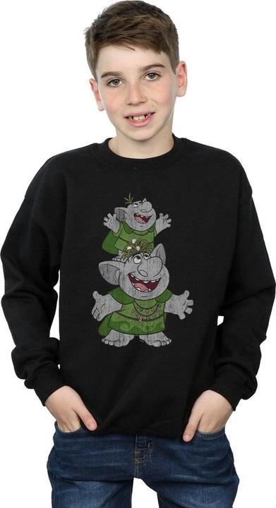 Actual product image Disney Boys Frozen Handstacking Trolls Sweatshirt (128)