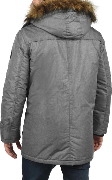 Actual product image Solid Octavus Men's Parka Outdoor Jacket Winter Coat With Teddy Fleece And Fur Hood With Hood (L)