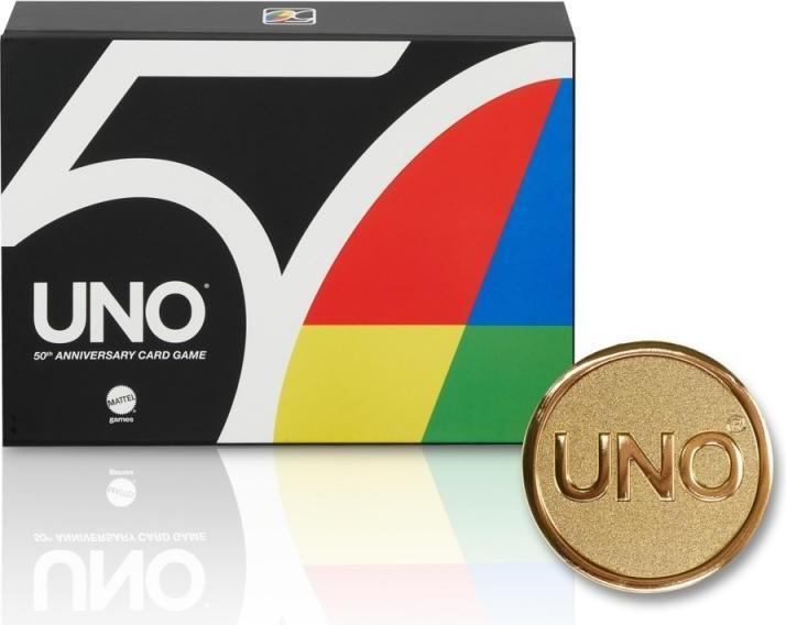 Actual product image Mattel Games UNO 50th premium (German, English, French, Italian, Spanish)
