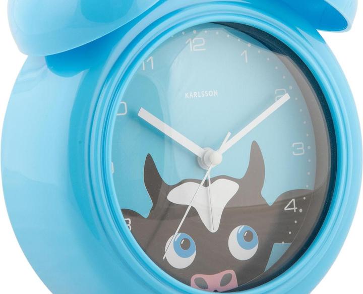 Image du produit Karlsson Wecker Kuh Blau, Anzeige: Analog, Detailfarbe: Blau