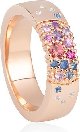 Image du produit Breuning BAGUE - E.ROSE TURMALINE/Brill. 0,035 Ct. H/si (49, Or 750/18 K)