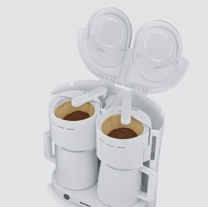 Image du produit Severin KA 9314 Cafetière blanche Capacité=16 tasses Verseuse isotherme