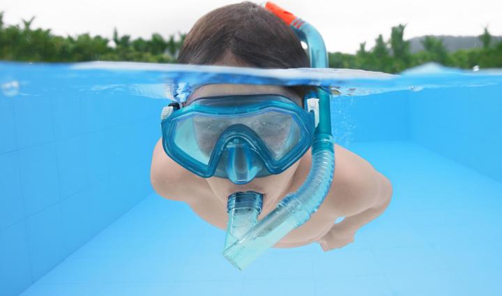 Image du produit Bestway Kit de plongée pour enfants avec masque rouge, ailerons et tube, 25046
