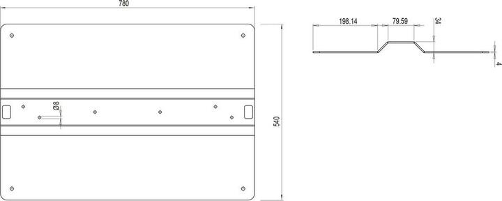 Image du produit Multibrackets Floorbase Pro OM55N-D (Platines de montage / d'adaption)