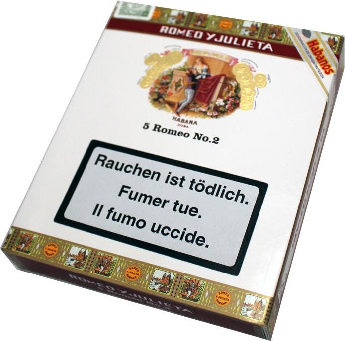 Produktbild Romeo y Julieta Zigarren No. 2 Tubos (Petit Corona)