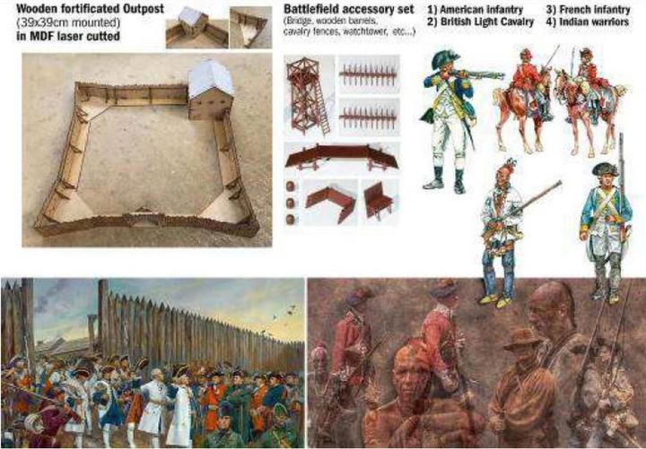 Actual product image Italeri 1:72 French and Indian War 1754-1763