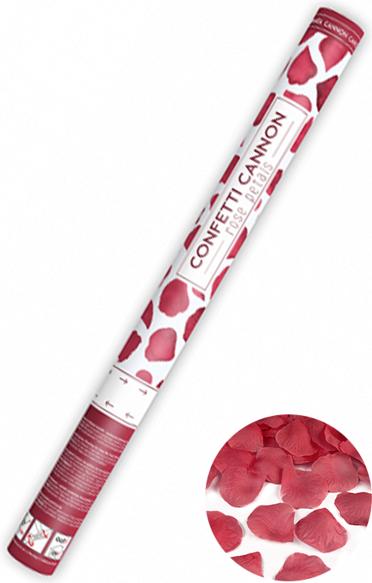 Actual product image Partydeco Confetti Cannon - 60cm - Rose Petals - Red