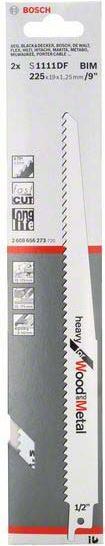 Actual product image Bosch Professional Zubehör Sabre saw blade S 1111 DF Heavy for Wood and Metal, pack of 2