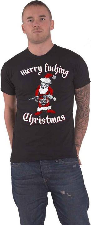 Motorhead Unisex Adult Merry Effing Christmas Cotton T-Shirt