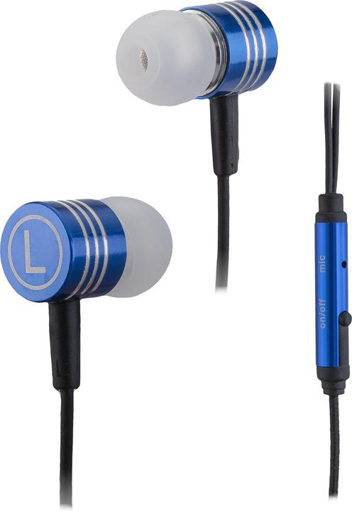 Peter Jäckel IN-EAR Headphone Blue mit 3.5mm Klinkenanschluss (Kabelgebunden)
