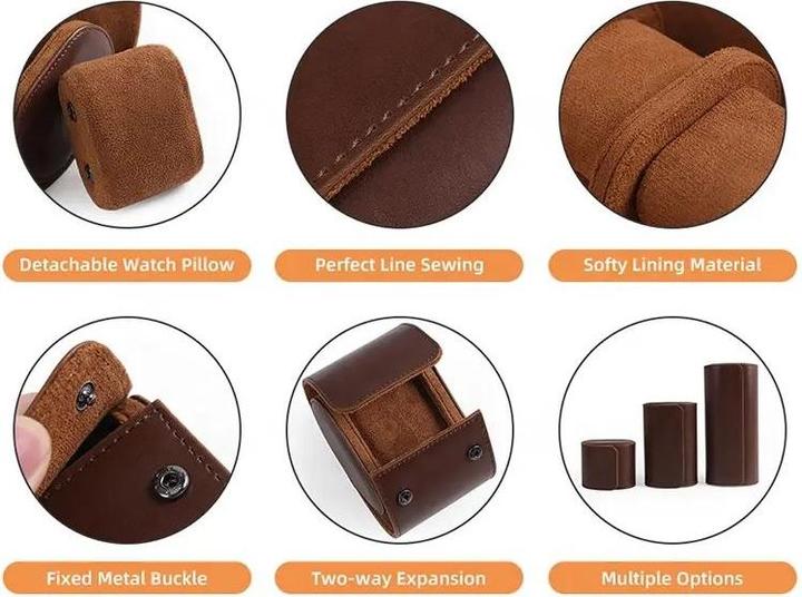 Image du produit PhoneLook Boîte à montre de luxe et de haute qualité en similicuir et coussin de montre doux 1 montre