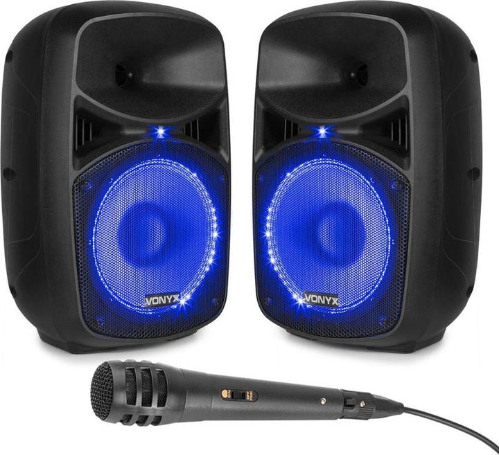 Vonyx Karaoke -Set für Erwachsene mit VONY VPS082A -Soundinstallation - Bluetooth - 400W