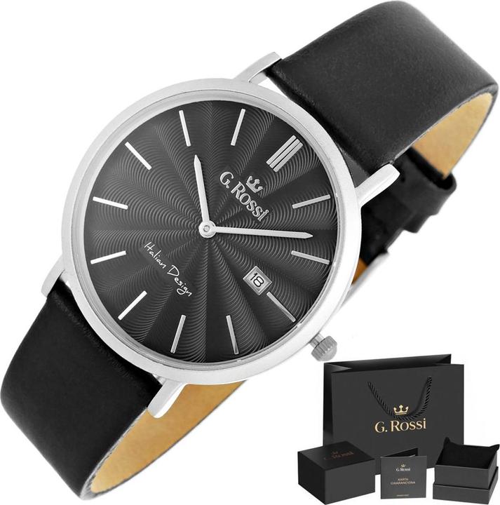 Produktbild Gino Rossi WATCH MEN'S WATCH - 10853A - SLIM (zg184c) + UNIVERSAL BOX (Analoguhr, 400 mm)