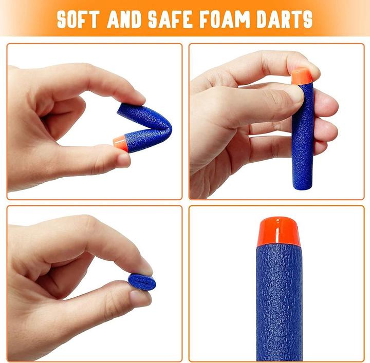 Produktbild König Design 880 Soft Nachfüll Foam Darts Pfeile Elite Clip für NERF N-Strike Ersatzpfeile