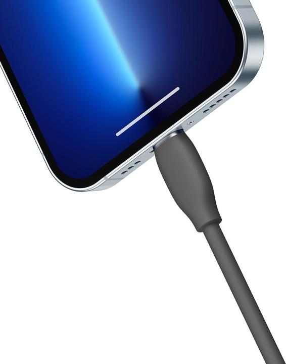 Actual product image Baseus Jelly Liquid Silica Gel Fast Charging Data Cable Type-C to iP 20W 1.2m Black (1.20 m, USB 2.0)