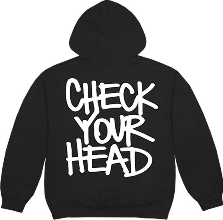 Image du produit Universal Textiles Sweat à capuche unisexe pour adulte Check Your Head (XXL)