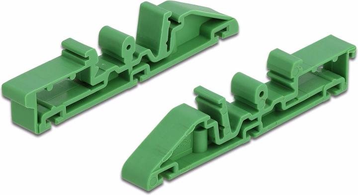 Actual product image Delock Bracket 85 mm top hat rail clip for board, 4 pieces