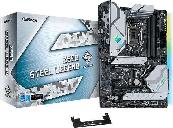 Produktbild AsRock Z590 Steel Legend (LGA 1200, Intel Z590, ATX)