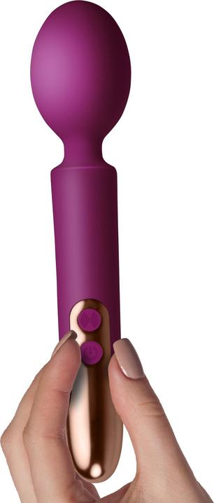 Actual product image Rocks-Off Oriel Rechargeable Wand Vibrator Fuchsia Colors