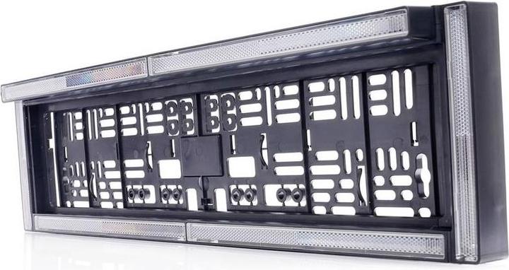 Image du produit WAS W253 2120 Support de plaque d'immatriculation, réflecteur (L x H x P) 584 x 163 x 32mm (Panneaux avant)