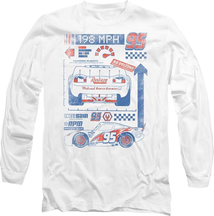 Immagine prodotto Cars 198 MPH Maglietta Saetta Mcqueen Adulto Unisex (XXL)