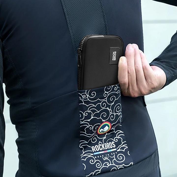 Actual product image Rockbros bicycle bag 30990043003 for phone, keys, wallet 0.15 l - black (0.15 l, Luggage carrier bag)