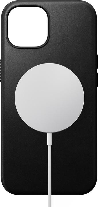 Image du produit Nomad Coque arrière en cuir moderne iPhone 15 noire (Apple iPhone 15)