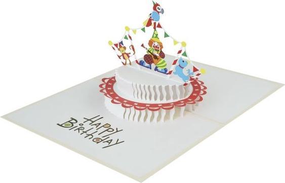 Immagine prodotto MU Classic 3D Pop-Up Geburtstags Glückwunschkarte - Zirkus (1 pz.)