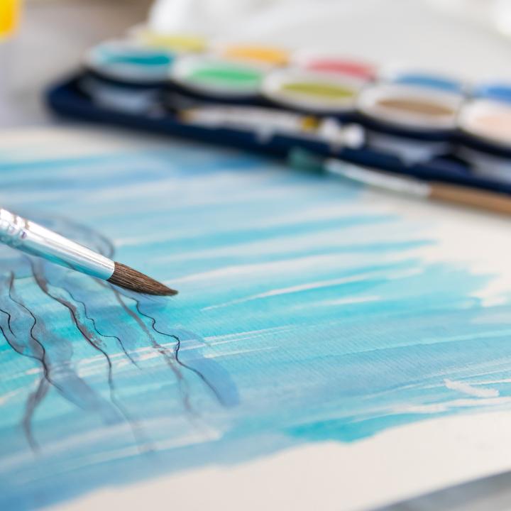 Actual product image Idena School Painting Brushes 10s 10 Sizes FSC100%
