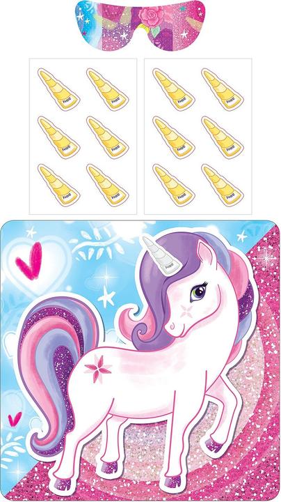 Actual product image Unique Pin The Horn Unicorn Party Game