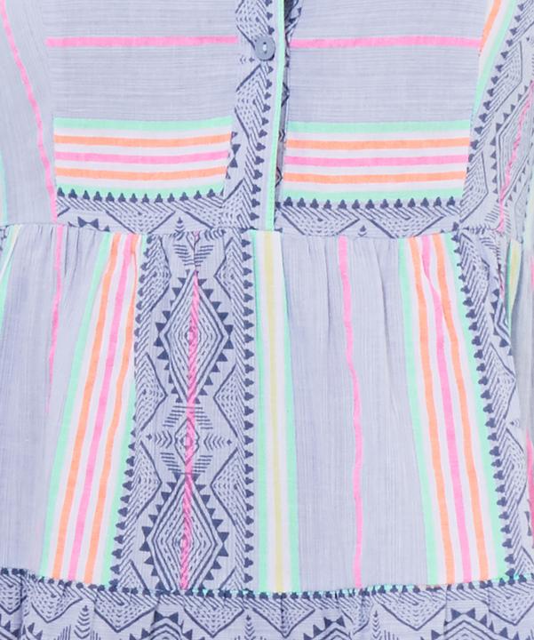 Produktbild Joe Browns Neon Striped Jacquard Flared Sleeve Tunic Mini Dress (16)
