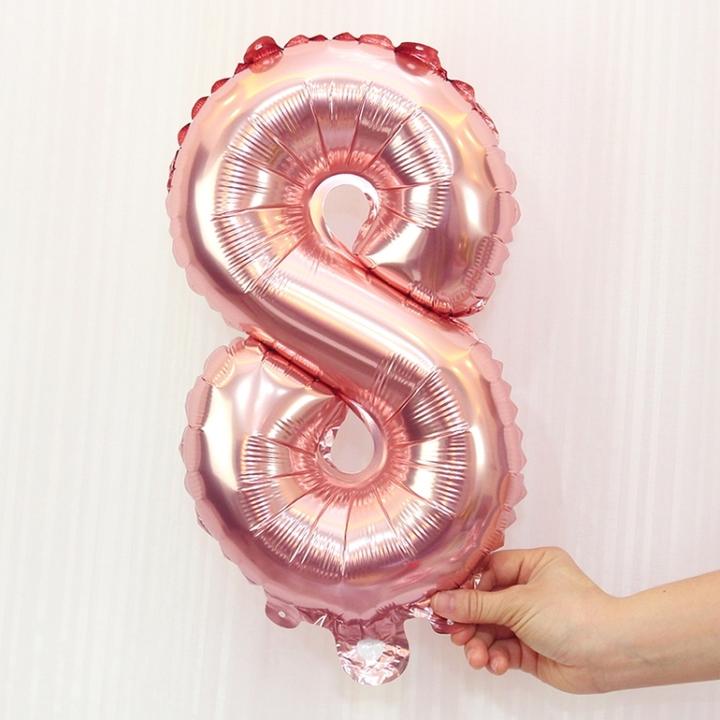Produktbild Ueli Express Folien Ballon Ziffer 8 40cm Rosa