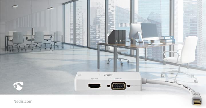 Produktbild Nedis Displayport-Adapter Mini DisplayPort Stecker DVI-D 24+1-Pin Buchse / HDMIT Buchse / VGA Buchs (DVI, VGA, HDMI)