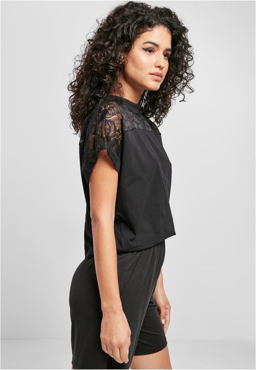 Actual product image Urban Classics Ladies Short Oversized Lace Tee (XL)