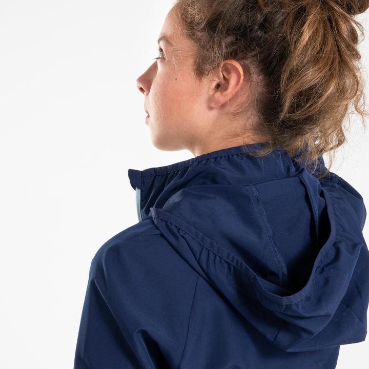 Actual product image Kiprun Laufjacke Kinder winddicht - Wind Jacket marineblau/grau (164)