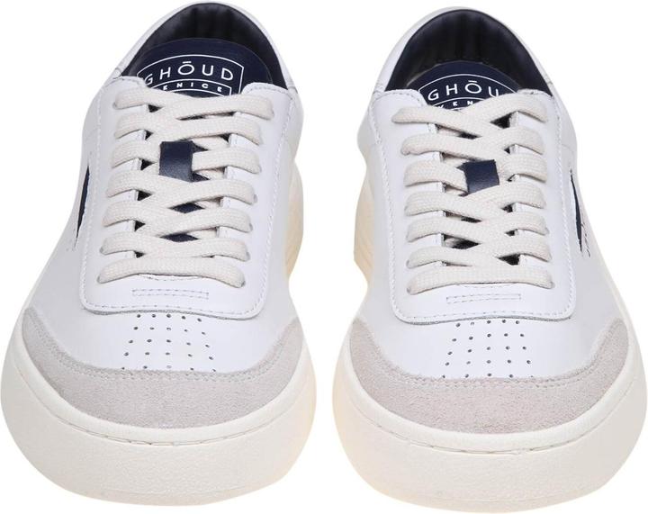 Actual product image Ghoud lido low sneakers in white/blue leather and suede (42)