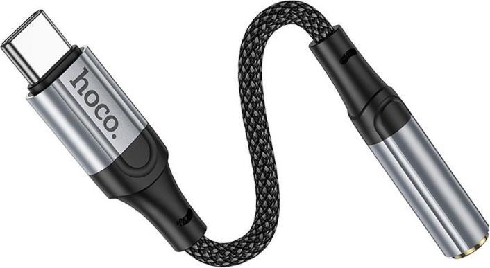 Produktbild Hoco USB-C to 3.5mm LS36, 0.12m, Schwarz (0.12 m)