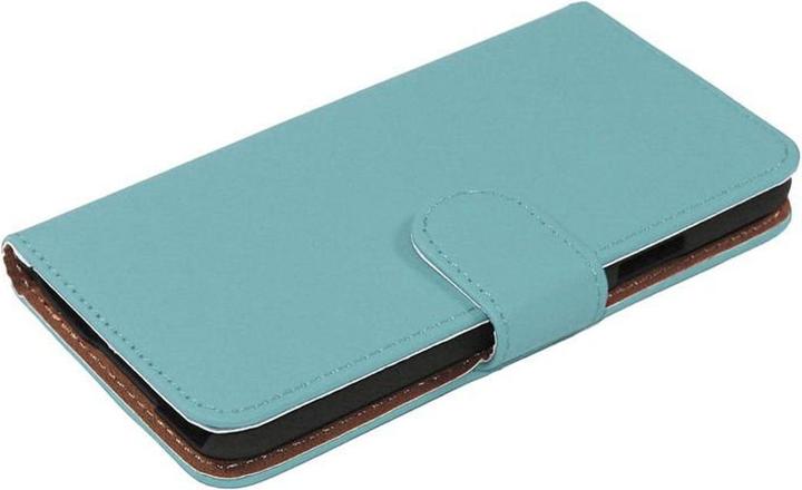 Produktbild König Design Schutzhülle Handytasche (Flip Quer) für Handy Samsung Galaxy S4 i9500 Hellblau (Samsung Galaxy S4)