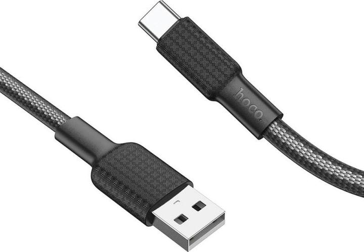 Actual product image Partner Telecom Hoco - Data Cable Jaeger (X69) - USB-A to USB Type-C, 3A, 1m - Black / White (1 m, USB 3.0)