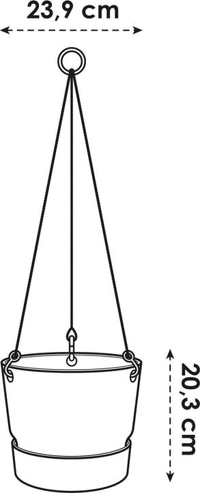 Immagine prodotto Elho Lampada a sospensione Greenville (24 cm)