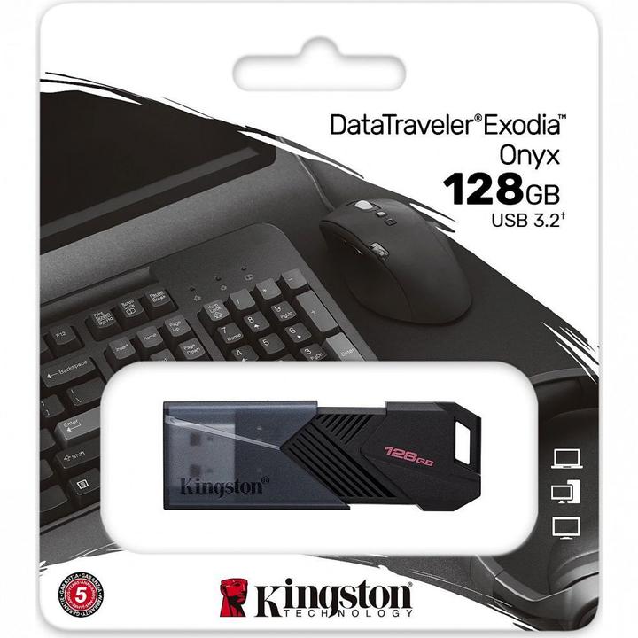 Actual product image Kingston DataTraveler Exodia Onyx (128 GB, USB 3.2)