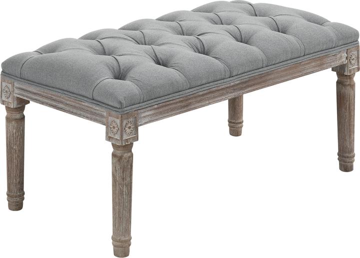 Actual product image Homcom Vintage-style upholstered bench (81 cm)