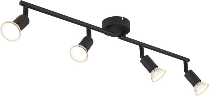 Produktbild Globo Matrix Strahler 4-fach Schwarz Matt, Metall 13cm 57991-4S
