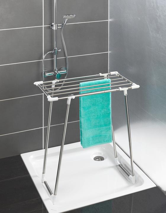 Image du produit Wenko Séchoir à linge télescopique, acier inoxydable (5.85 m)