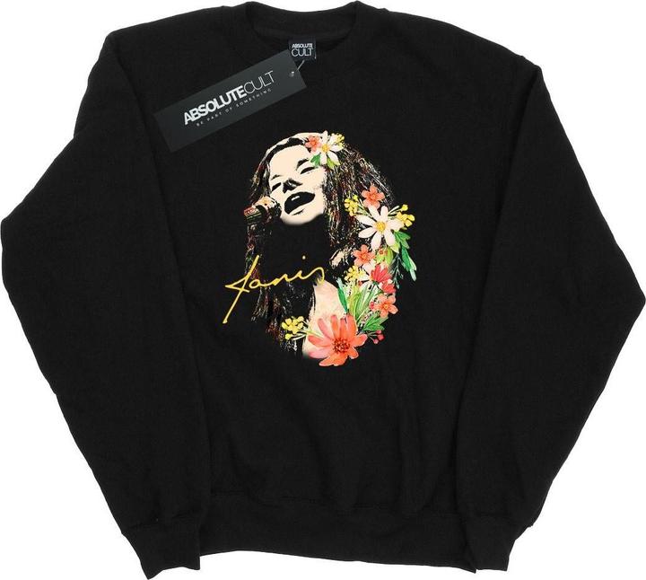 Actual product image Janis Joplin Mens Floral Pattern Sweatshirt (L)